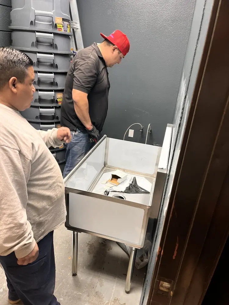 Commercial plumbing and sink installation in Sonoma